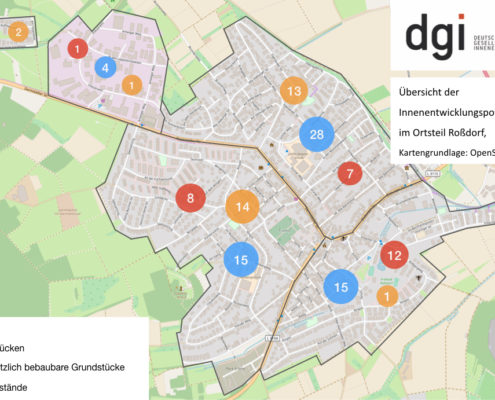 Innenentwicklungspotenziale in Roßdorf